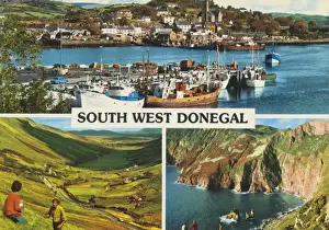 Multi View Prints: South West Donegal, Multi-View (fishing boats)