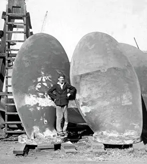 Southampton RMS Olympic propeller Blades probably 1932
