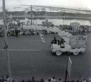 Southend Carnival parade, along the sea-front