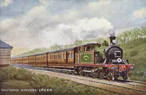 Carriages Prints: Southend express train, London, Tilbury & Southend Railway