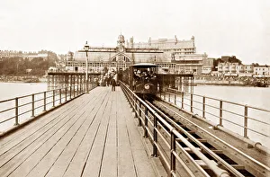 Southend Prints: Southend-on-Sea Pier and Tramway early 1900s