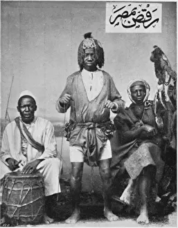 Tribesmen Prints: Southern Egyptian African dancers