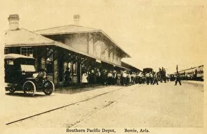 Images Dated 20th November 2018: Southern Pacific Depot, Bowie, Arizona, USA
