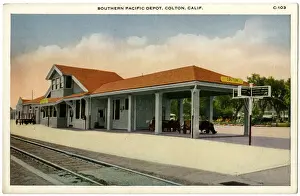 Southern Pacific Railroad Depot, Colton, California, USA