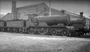 Southern steam engine with trucks