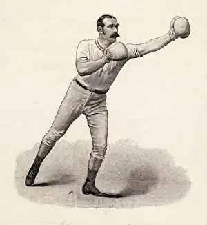 C1890 Prints: SOUTHPAW PUNCHER C1890