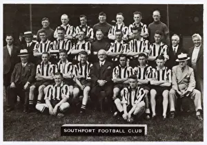 Striped Prints: Southport FC football team 1936