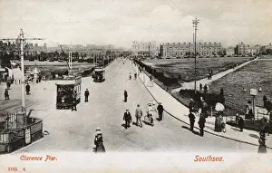 Portsmouth Prints: Southsea, Portsmouth, Hampshire - View from Clarence Pier