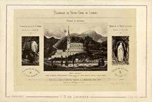 Pilgrimage Gallery: Souvenir card - Pilgrimage to Notre-Dame de Lourdes