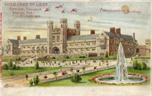 Crenellated Prints: Souvenir card, Worlds Fair 1904, St Louis, Missouri, USA