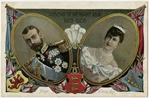 Souvenir postcard of the Royal Indian Tour of 1905-6