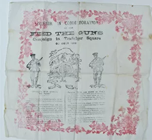 Images Dated 24th November 2012: Souvenir serviette - FEED THE GUNS Campaign - WWI