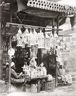 Souvenir stall, Cairo, Egypt, c. 1880 s