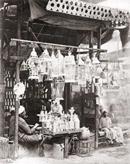 Cage Gallery: Souvenir stall, Cairo, Egypt, c.1880 s