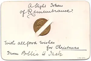 Sovereign on a Christmas card