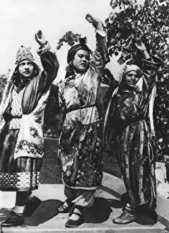 Dances Prints: Soviet Armenia - Kurdish Girls - Traditional Dance