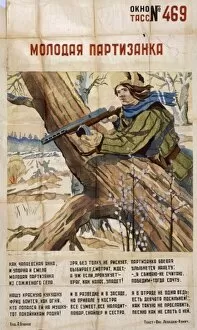 Soviet propaganda poster from World War Two