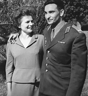 Soviet Russian cosmonauts Tereshkova and Bykovsky