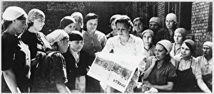Soviet Women Read Pravda
