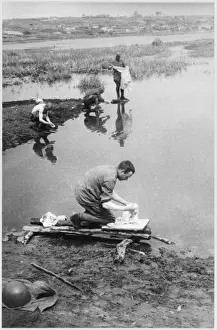 Soviets Wash Clothes