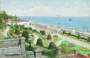 Pavilion Prints: Spa Pavilion Gardens and Beach, Felixstowe, Suffolk