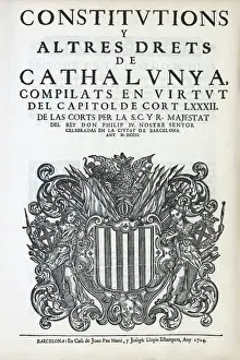 Spain (1702). Constitutions y altres Drets de