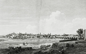 Hist Ricos Collection: Spain (1806). Badajoz. General view of the town