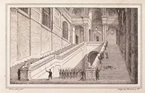 Stair Case Prints: Spain (1822). Liberal Triennium. Madrid (7th