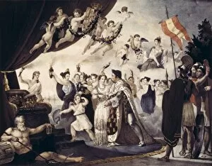 Sicilies Gallery: Spain (1829). Allegory of the wedding between