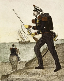 Coasts Collection: Spain (1833). Carabiniers of coasts and borders