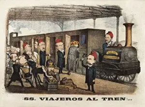 Drives Prints: Spain (1868). Glorious Revolution. SS. Viajeros