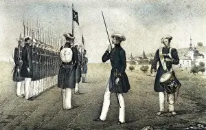 Belonging Prints: Spain (1872-1876). Third Carlist War. Infantry
