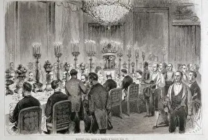 Spain (1872). Banquet in the Royal Palace of