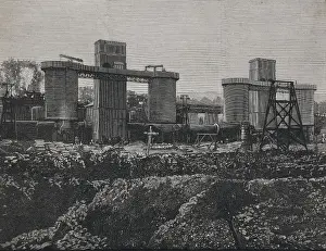 Blast Prints: Spain (1883). Biscay. Mining industry. Iron factory