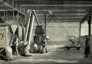 Economic Prints: Spain (1884). Fombuena Mill. Engraving