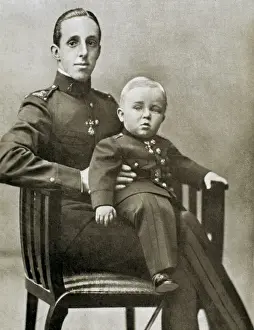 Xiii Prints: Spain (1908). King Alfonso XIII and the Prince