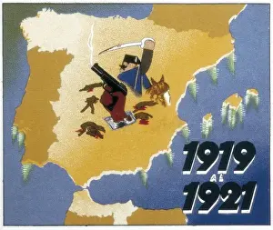 Catalunya Prints: Spain (1919-1921). Poster about the repression
