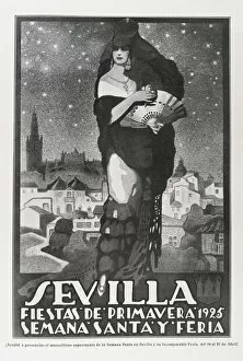 Sevilla Collection: Spain (1925). Poster of the Festivals of Springtime