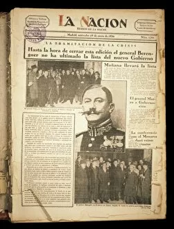 News Paper Gallery: Spain (1930). Newspaper La Nacion (29th January