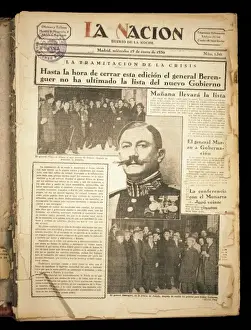 Crisis Prints: Spain (1930). Newspaper La Nacion (29th January