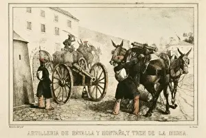 Spain (19th c. ). Carlist Wars. Artillery of battle