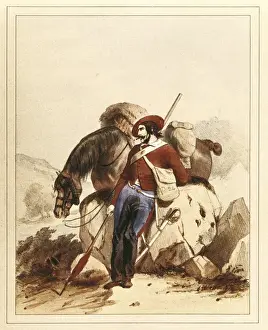 Spain (19th c. ). Carlist Wars. Cavalry under