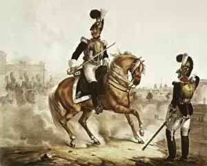 Spain (19th c.). Cuirassiers of the Royal Guard