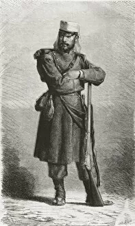 Spain (19th c.). Spanish soldier of the colonial