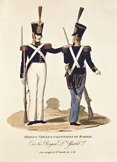 Spain (19th c. ). Volunteer urban militia of Madrid