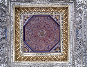 Spain. Alcazar of Segovia. Mudejar style. Throne Room. The o Spain. Alcazar of Segovia. Mudejar style. Throne Room. The o