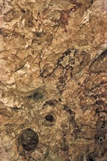 De L Gallery: SPAIN. Alpera. Alpera Cave paintings.. Man wearing