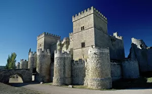 Defense Collection: Spain. Ampudia. Medieval Castle. 15th century fortress