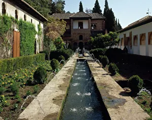 Slopes Prints: Spain, Andalusia, Granada. The Generalife
