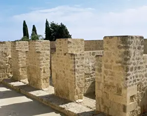 Fortified Prints: Spain. Andalusia. Medina-Azahara. Ruins of House of the army